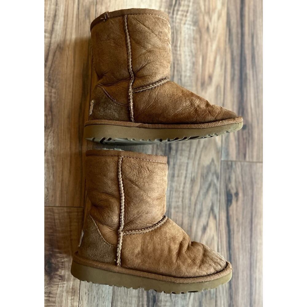 Ugg Classic Kids Toddlers Boots 5251T Chestnut Brown Suede Unisex Size 11